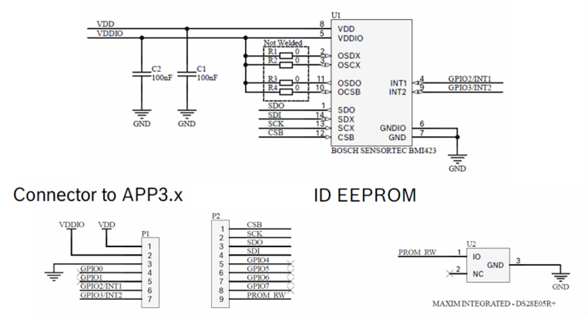Mechanical Drawing - Bosch BMI423 Shuttle Board 3.0